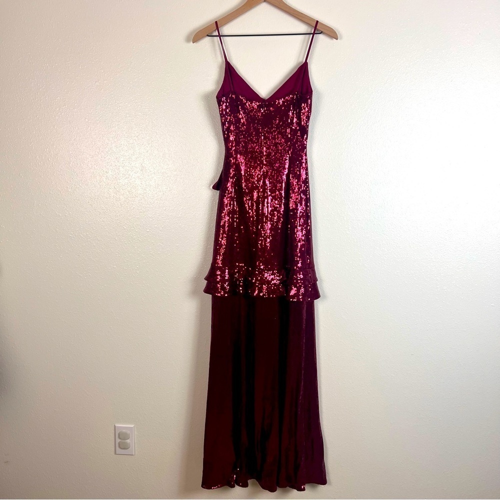Rachel Zoe Women's Walker Sequined Faux-Wrap Gown - Picture 5 of 15
